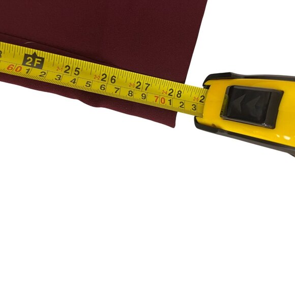 Zara ZW Womens Pants Large L red Burgundy High Waist Straight Leg 2244/119 NWT - Picture 14 of 15